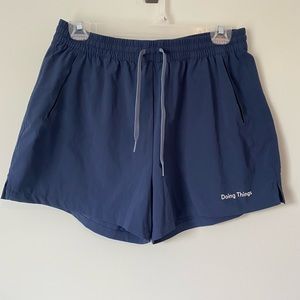 Outdoor Voice Doing Things Navy Shorts Size Medium